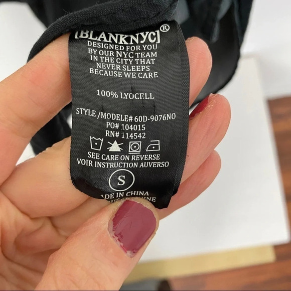 Blank NYC Dip Dyed Ombré Trench Coat Jacket Women’s Small Oversized Neutral Tan - Picture 8 of 9